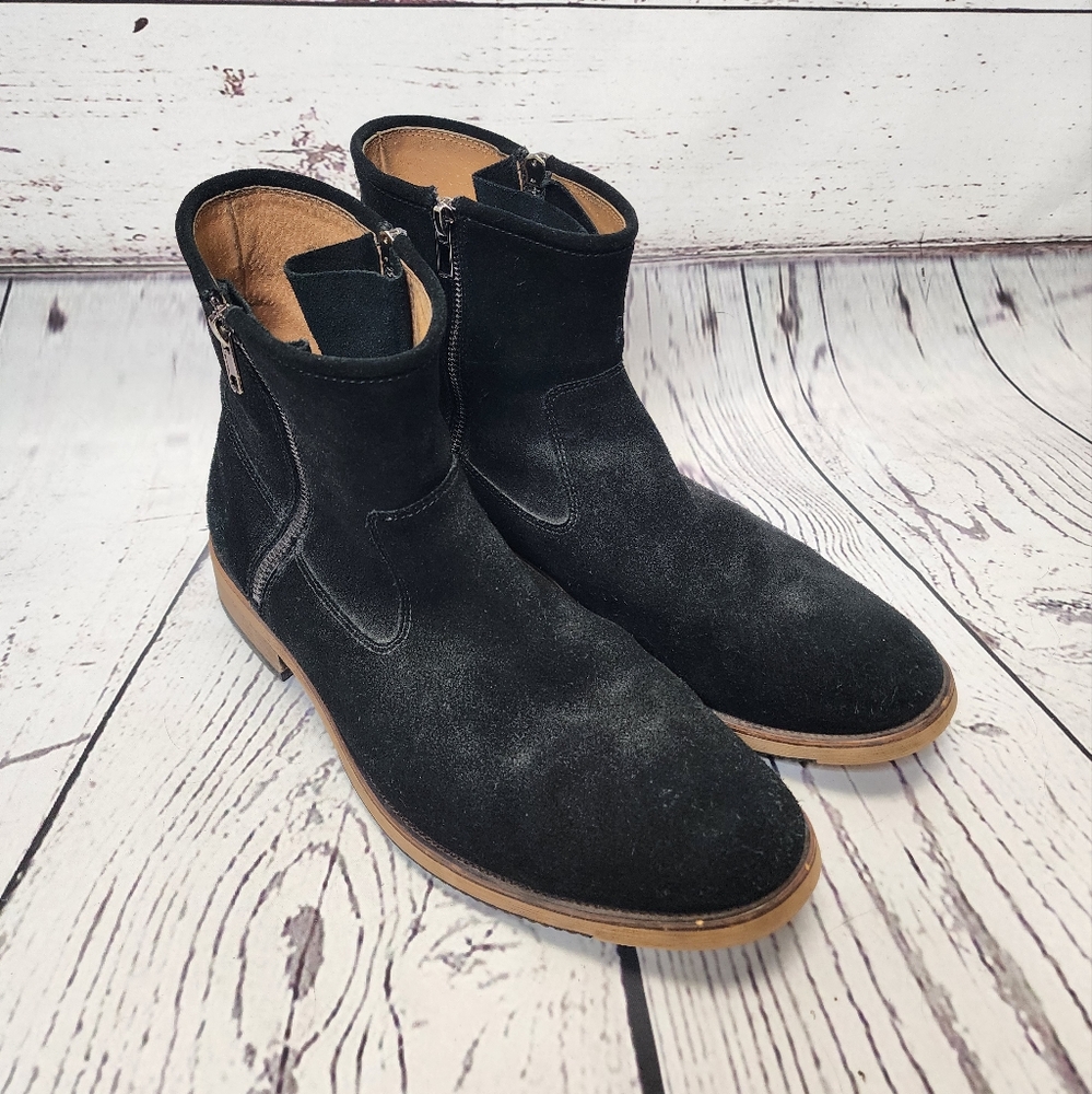 New‎ Republic Mark Mcnairy Black Suede Leather Booties Size 11